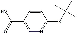 6-(tert-butylsulfanyl)nicotinic acid Structure