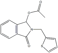 3-oxo-2-(2-thienylmethyl)-2,3-dihydro-1H-isoindol-1-yl acetate 구조식 이미지