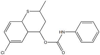 6-chloro-2-methyl-3,4,4a,8a-tetrahydro-2H-thiochromen-4-yl N-phenylcarbamate Structure