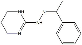 1-phenylethan-1-one 1-(1,4,5,6-tetrahydropyrimidin-2-yl)hydrazone 구조식 이미지