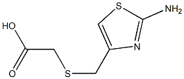 {[(2-amino-1,3-thiazol-4-yl)methyl]thio}acetic acid Structure