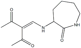 3-{[(2-oxoazepan-3-yl)amino]methylidene}pentane-2,4-dione 구조식 이미지