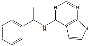 N4-(1-phenylethyl)thieno[2,3-d]pyrimidin-4-amine 구조식 이미지