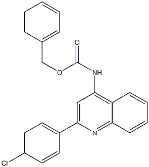 benzyl N-[2-(4-chlorophenyl)-4-quinolinyl]carbamate Structure