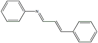 N1-(3-phenylprop-2-enylidene)aniline 구조식 이미지