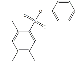 phenyl 2,3,4,5,6-pentamethylbenzene-1-sulfonate 구조식 이미지