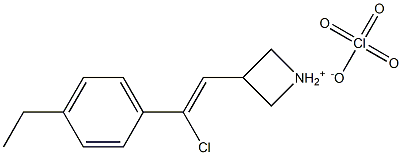 [3-chloro-3-(4-ethylphenyl)prop-2-enylidene](dimethyl)ammonium perchlorate 구조식 이미지