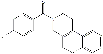 (4-chlorophenyl)[1,4,5,6-tetrahydrobenzo[f]isoquinolin-3(2H)-yl]methanone Structure