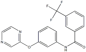 N-[3-(2-pyrazinyloxy)phenyl]-3-(trifluoromethyl)benzenecarboxamide Structure