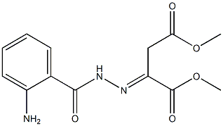 dimethyl 2-[2-(2-aminobenzoyl)hydrazono]succinate Structure
