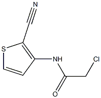 N1-(2-cyano-3-thienyl)-2-chloroacetamide 구조식 이미지