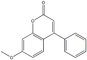7-methoxy-4-phenyl-2H-chromen-2-one Structure