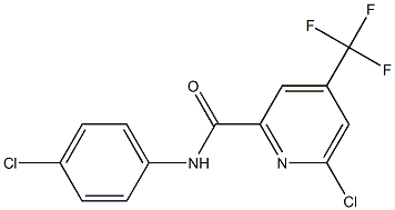 N2-(4-chlorophenyl)-6-chloro-4-(trifluoromethyl)pyridine-2-carboxamide Structure