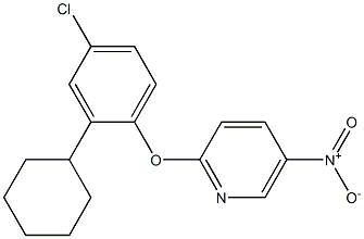 2-(4-chloro-2-cyclohexylphenoxy)-5-nitropyridine Structure