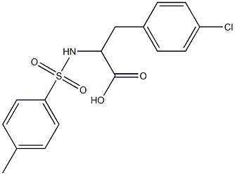 3-(4-chlorophenyl)-2-{[(4-methylphenyl)sulfonyl]amino}propanoic acid Structure