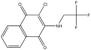 2-chloro-3-[(2,2,2-trifluoroethyl)amino]naphthoquinone Structure