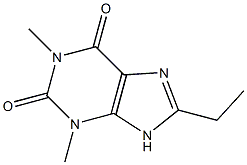 8-ethyl-1,3-dimethyl-2,3,6,9-tetrahydro-1H-purine-2,6-dione 구조식 이미지