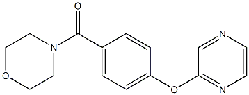 morpholino[4-(2-pyrazinyloxy)phenyl]methanone Structure