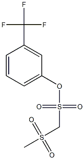 3-(trifluoromethyl)phenyl (methylsulfonyl)methanesulfonate 구조식 이미지