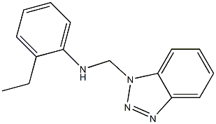 N1-(1H-1,2,3-benzotriazol-1-ylmethyl)-2-ethylaniline 구조식 이미지