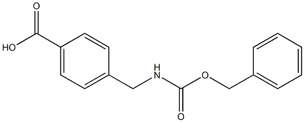 4-({[(benzyloxy)carbonyl]amino}methyl)benzenecarboxylic acid Structure