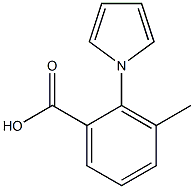 3-methyl-2-(1H-pyrrol-1-yl)benzoic acid Structure