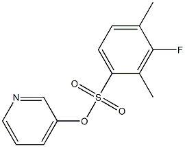 3-pyridyl 3-fluoro-2,4-dimethylbenzene-1-sulfonate Structure