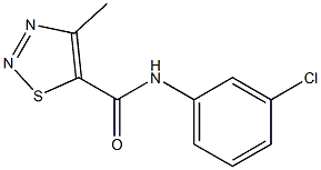 N5-(3-chlorophenyl)-4-methyl-1,2,3-thiadiazole-5-carboxamide Structure