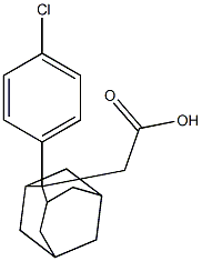 2-[2-(4-chlorophenyl)-2-adamantyl]acetic acid Structure