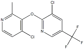 4-chloro-3-{[3-chloro-5-(trifluoromethyl)-2-pyridinyl]oxy}-2-methylpyridine 구조식 이미지