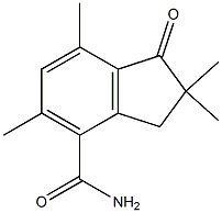2,2,5,7-tetramethyl-1-oxoindane-4-carboxamide Structure