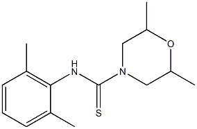 N4-(2,6-dimethylphenyl)-2,6-dimethylmorpholine-4-carbothioamide 구조식 이미지