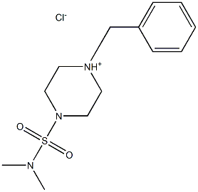 1-benzyl-4-[(dimethylamino)sulfonyl]hexahydropyrazin-1-ium chloride 구조식 이미지