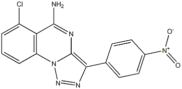 6-chloro-3-(4-nitrophenyl)[1,2,3]triazolo[1,5-a]quinazolin-5-amine 구조식 이미지