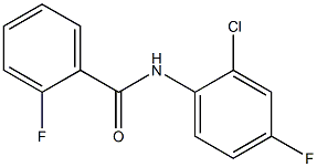 N-(2-chloro-4-fluorophenyl)-2-fluorobenzenecarboxamide 구조식 이미지