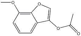 7-methoxybenzo[b]furan-3-yl acetate 구조식 이미지