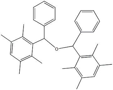 1,2,4,5-tetramethyl-3-{phenyl[phenyl(2,3,5,6-tetramethylphenyl)methoxy]meth yl}benzene Structure