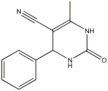 6-methyl-2-oxo-4-phenyl-1,2,3,4-tetrahydropyrimidine-5-carbonitrile 구조식 이미지