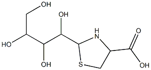 2-(1,2,3,4-tetrahydroxybutyl)-1,3-thiazolane-4-carboxylic acid Structure