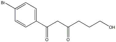 1-(4-bromophenyl)-6-hydroxyhexane-1,3-dione Structure