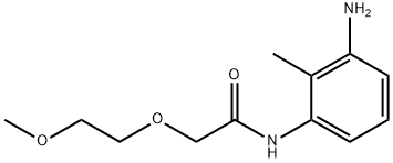 N-(3-amino-2-methylphenyl)-2-(2-methoxyethoxy)acetamide 구조식 이미지