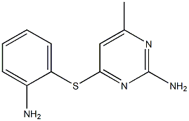 4-[(2-aminophenyl)thio]-6-methylpyrimidin-2-amine Structure