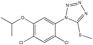 1-(2,4-dichloro-5-isopropoxyphenyl)-5-(methylsulfanyl)-1H-1,2,3,4-tetraazole Structure