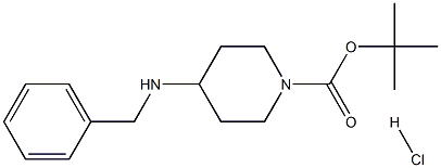 4-Benzylamino-1-Boc-piperidin HCl 구조식 이미지