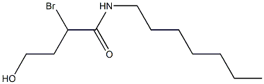 N1-heptyl-2-bromo-4-hydroxybutanamide 구조식 이미지