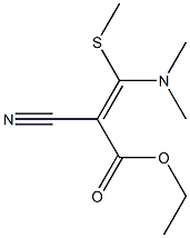 ethyl 2-cyano-3-(dimethylamino)-3-(methylthio)acrylate Structure