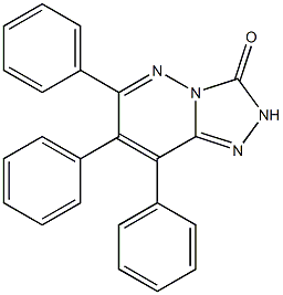 6,7,8-triphenyl-2,3-dihydro[1,2,4]triazolo[4,3-b]pyridazin-3-one Structure