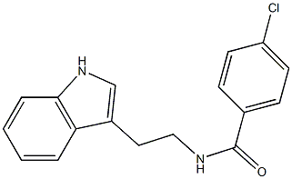 4-chloro-N-[2-(1H-indol-3-yl)ethyl]benzenecarboxamide 구조식 이미지