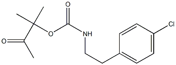 1,1-dimethyl-2-oxopropyl N-(4-chlorophenethyl)carbamate Structure