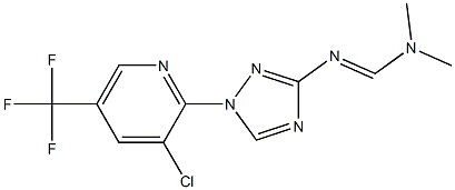 N'-{1-[3-chloro-5-(trifluoromethyl)-2-pyridinyl]-1H-1,2,4-triazol-3-yl}-N,N-dimethyliminoformamide Structure